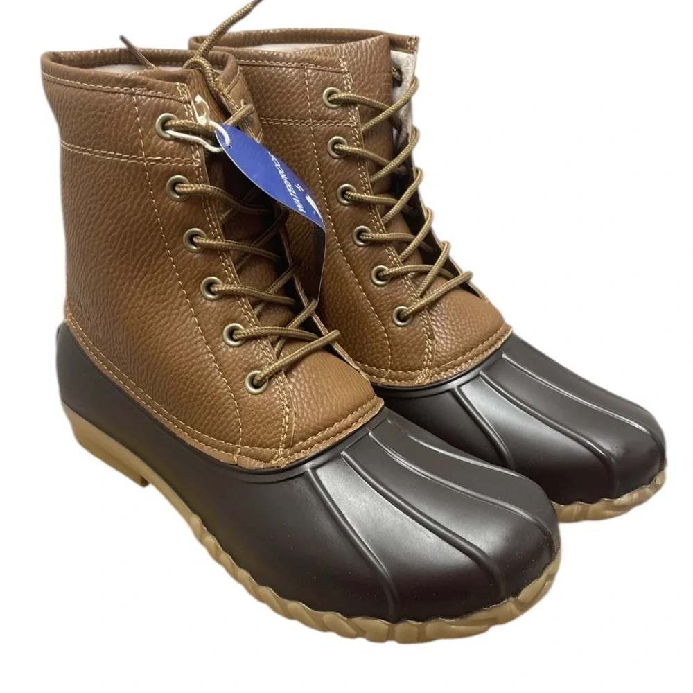 New in Box JBU Jambu Men's Size 12 Dk Brown & Tan Waterproof Boots